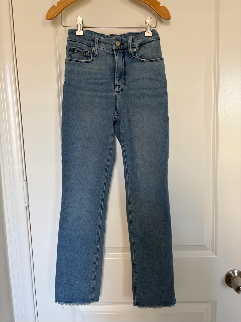 High-Rise Straight Leg Women's Jeans - Blue